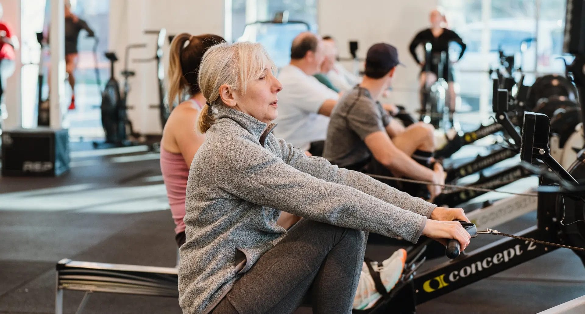 Lady do swimming exercise at The Tribe